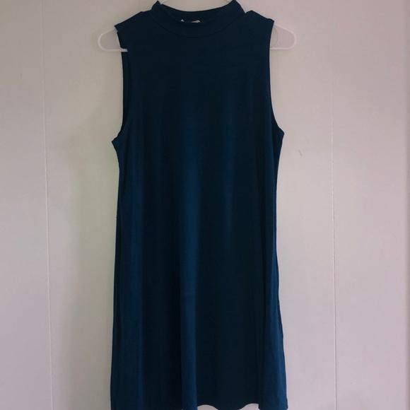 Forever 21 Dresses & Skirts - Emerald Blue High Neck Tank Dress